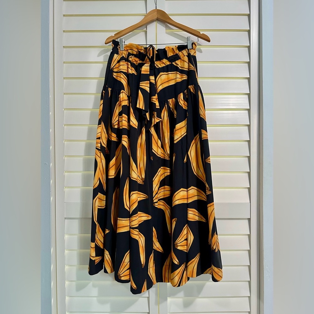 FARM RIO BANANA MAXI SKIRT SMALL